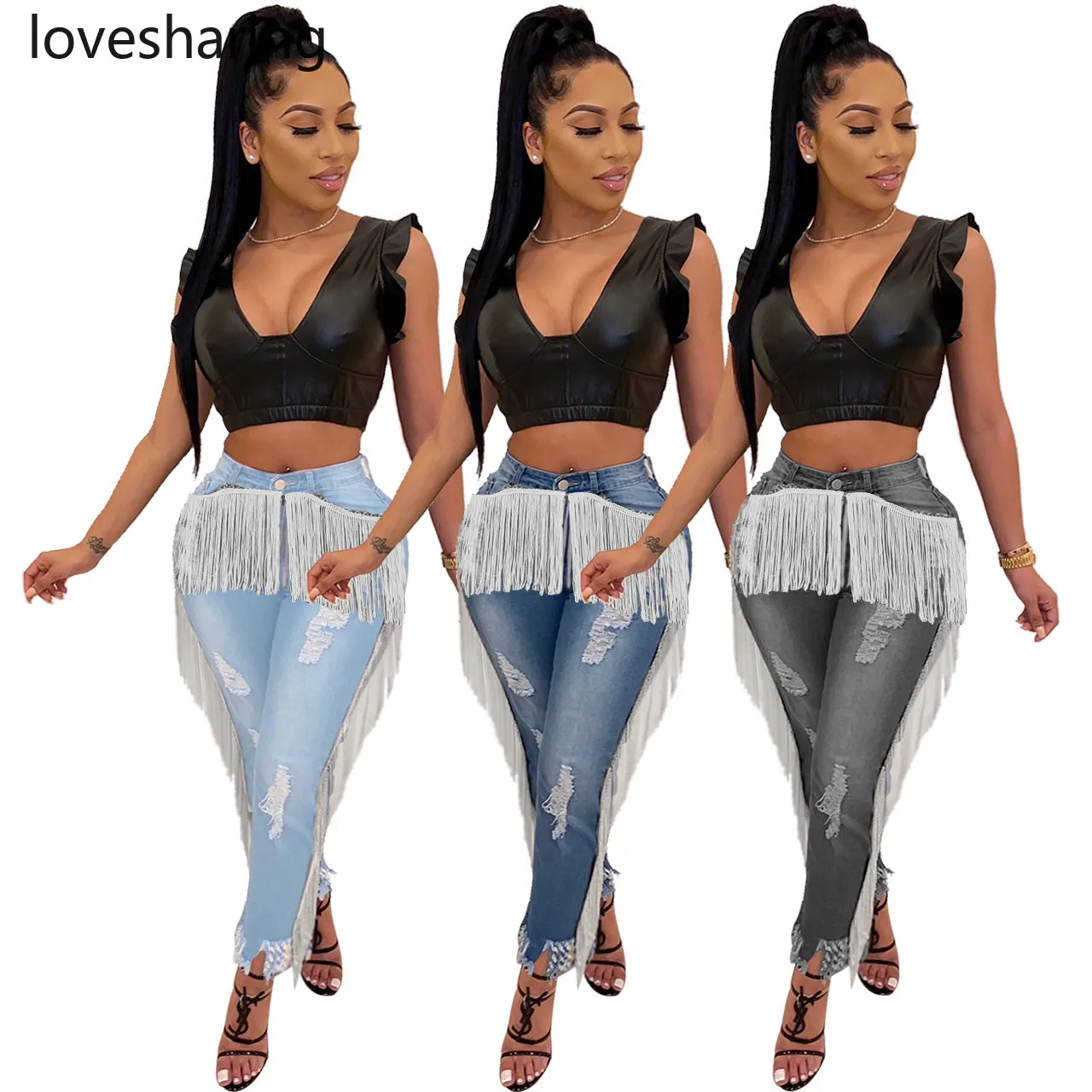 NewFashionQ378womensclothingEuropeanandAmericanburstwater