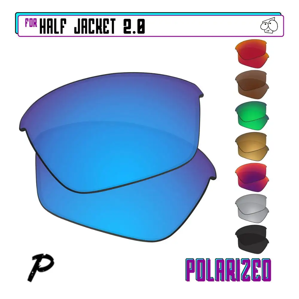 Ezreplace Polarizzati Lenti Di Ricambio Per-Oakley Half Jacket 2.0 Occhiali Da Sole-Opzioni Multiple