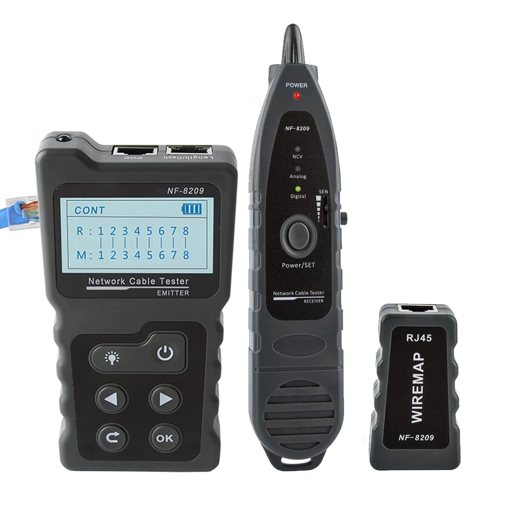 Noyafa Nf-8209 Rj45 Cable Tracker Poe Network Wire Checker Cable Tester ...