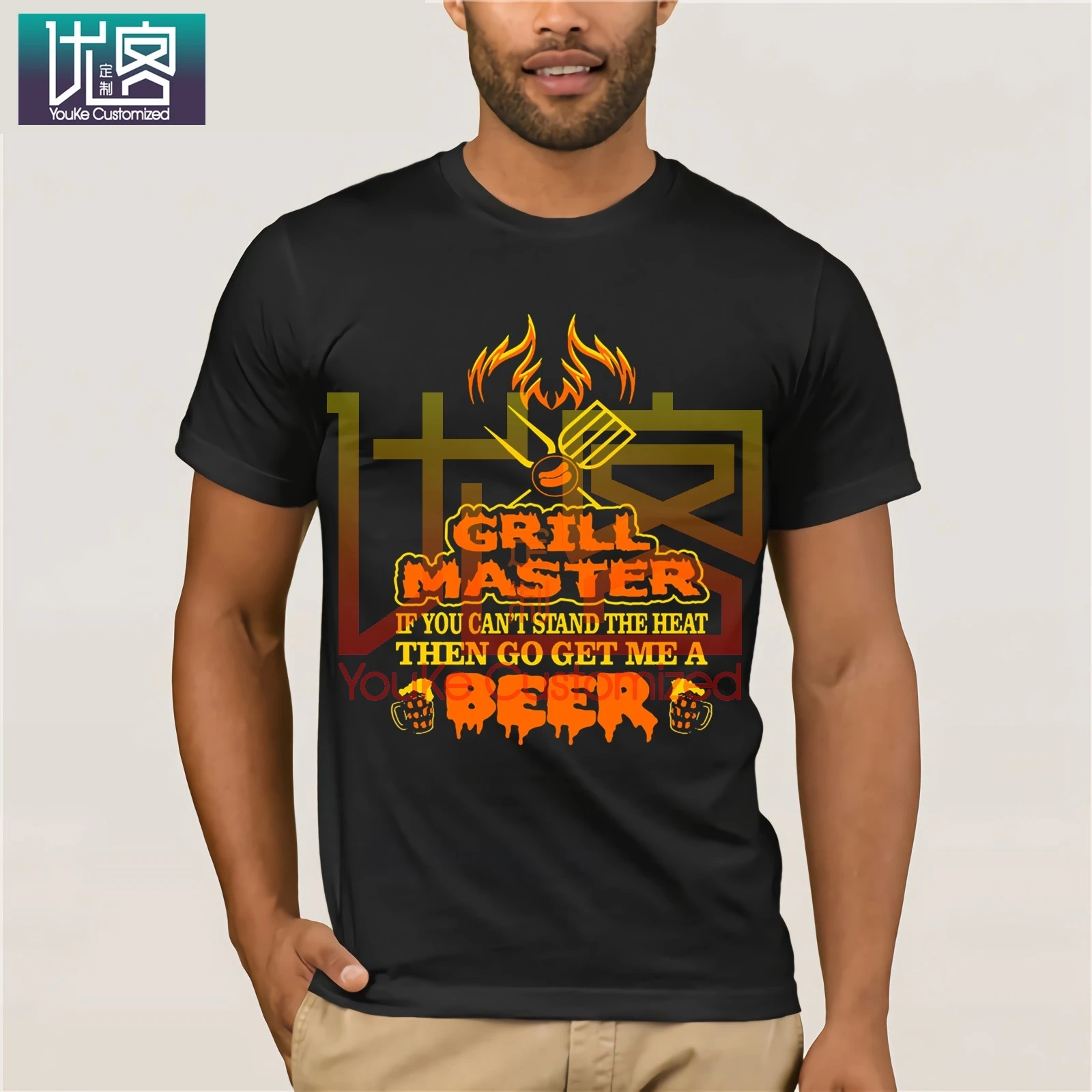 GILDAN Grill Master Go Get Me A Beer Bbq футболка для барбекю летнее платье s мужские футболки Harajuku
