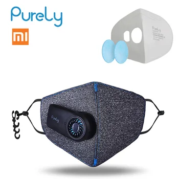 

Original Xiaomi Purely Air Pollution Mouth Face Mask Rechargeable Anti Dust Air Breathing Purifier Mask PM2.5 95% Filter Outdoor