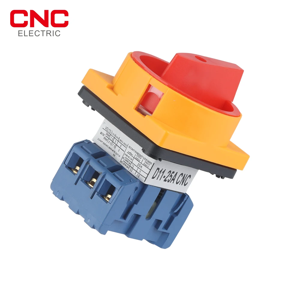 Cnc D1125 Rotary Switch Selector Mudança Cam Switch 25a Fase Posição Terminais Cadeado