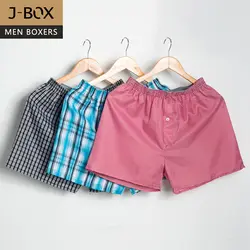 J-BOX 1-3 шт./лот боксеры, мужское нижнее белье, 2019 полиэстер Для мужчин сексуальные шорты-боксеры стрелка одежда больших размеров, брюки с