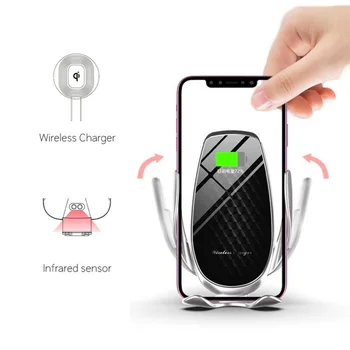 

Sensing Wireless Car Charger SUV Phone Pad Mount Automatic Open&Close Sensor