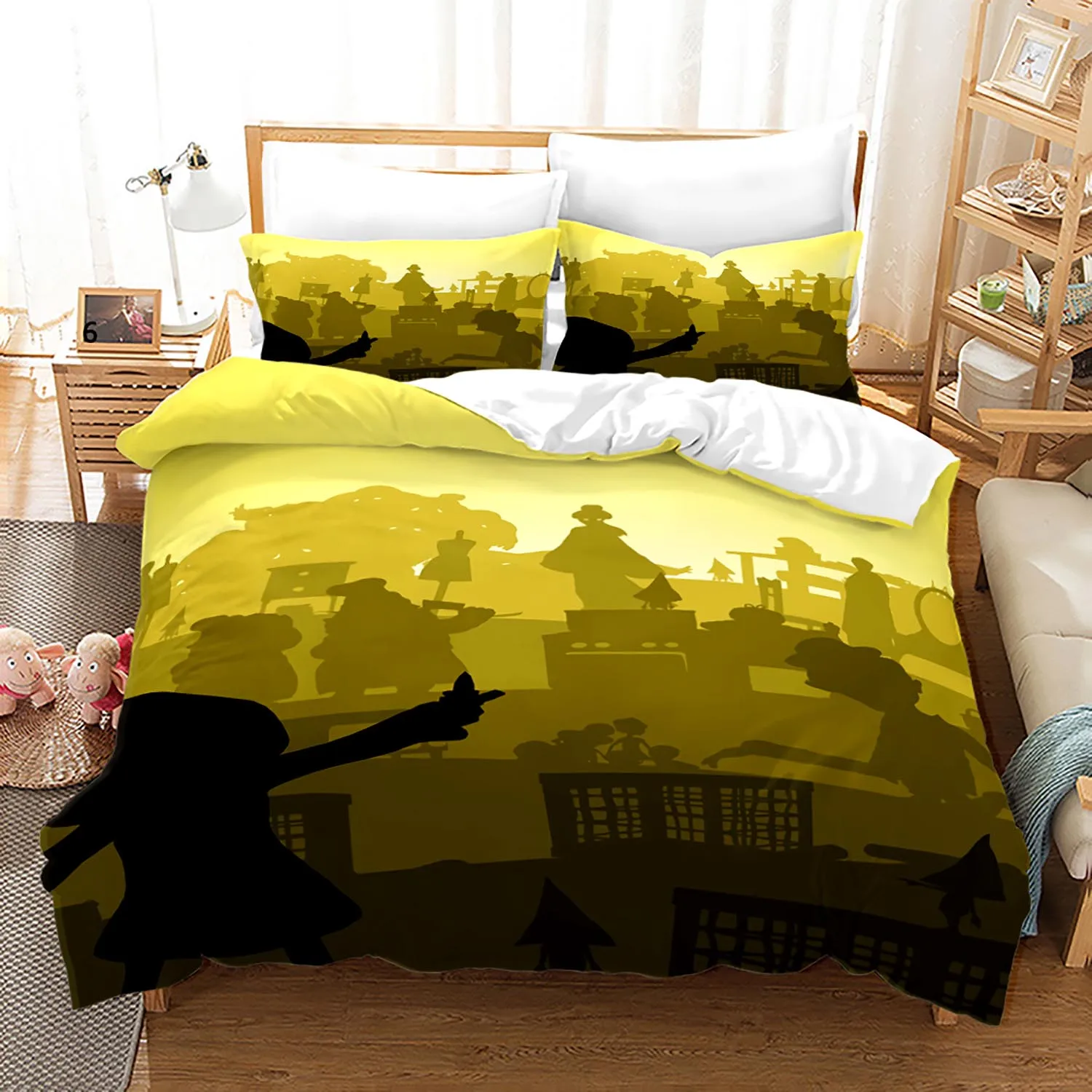 

Little Nightmares Bedding Set Single Twin Full Queen King Size Little Nightmares Bed Set Children's Kid Bedroom Duvetcover 006