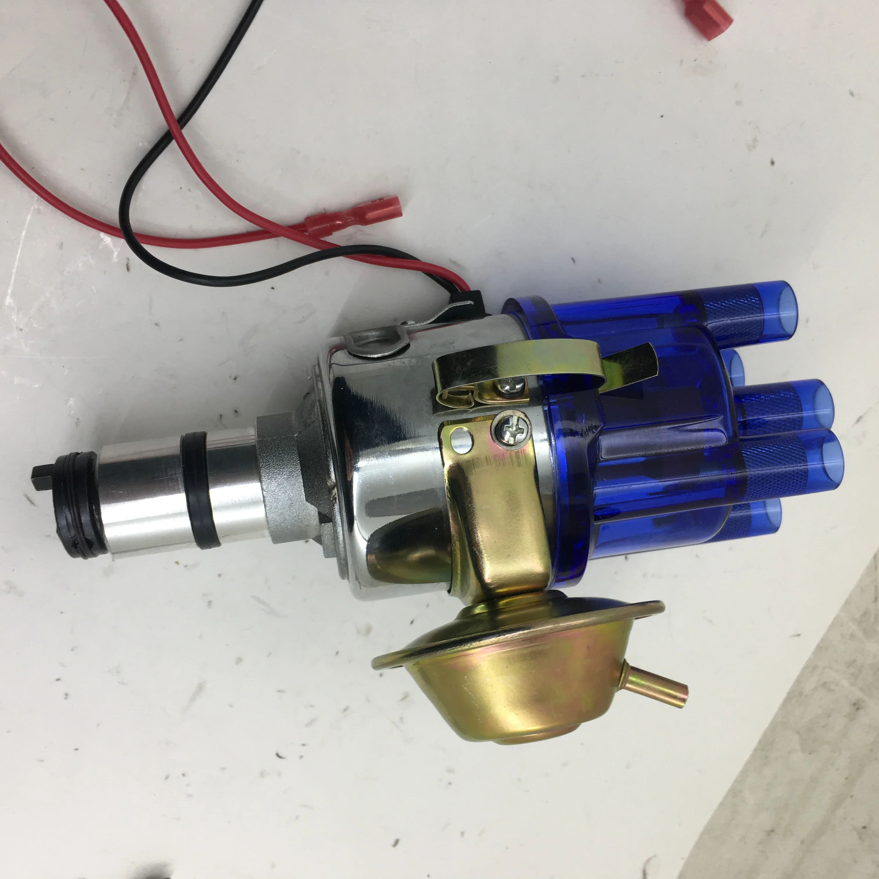 SherryBerg complete distributor Chrome blue clean cap for VW 034 VACUUM