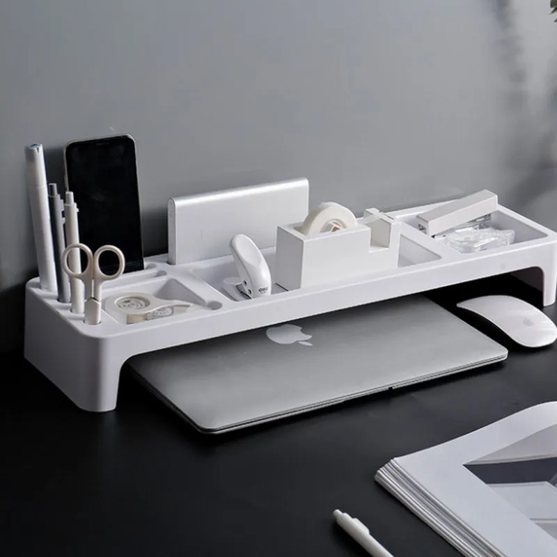  Plastic Office Storage Rack Desk Organizer Table Stationery Holder Desktop Organizer for Computer/K