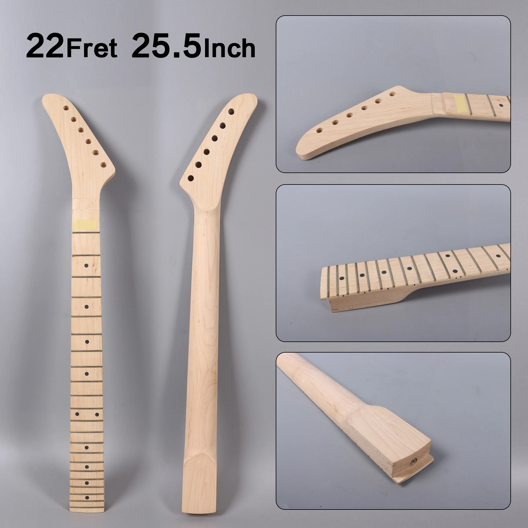 yinfente-–-manche-de-guitare-banane-22-frettes-en-bois-d'erable-ecrou-de-verrouillage-a-gauche-inacheve-x-8