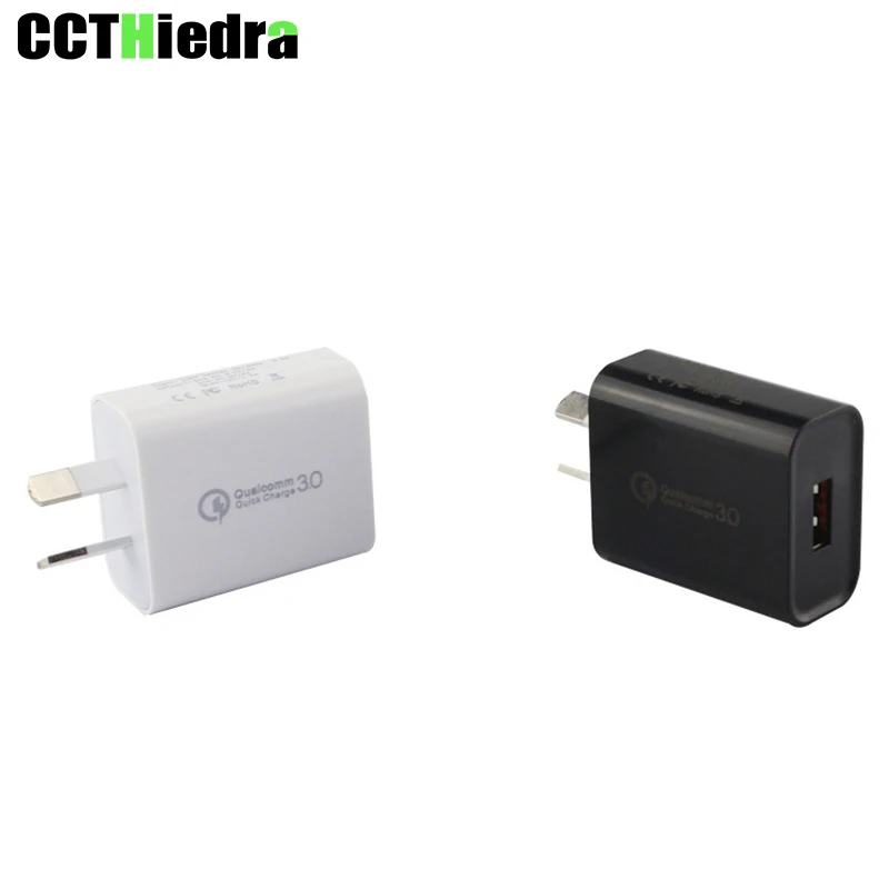 

Quick Charge 3.0 AU Plug Fast charger USB portable Charging Mobile Phone Charger 5V 2.1A For iPhone Samsung Xiaomi