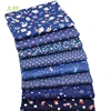 Chainho,8pcs/Lot,Dark Blue Floral Series,Printed Twill Cotton Fabric,Patchwork Cloth ForDIY SewingQuilting Baby&ChildrenMaterial ► Photo 3/6