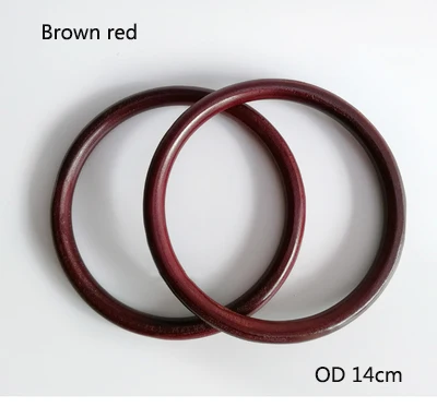14cm Brown red Meetee 1/3 пары детских хлопковых утепленных колготок на 11/14 см деревянные кольца DIY сумка ручка деревянная рамка для сумочки Круглый ручной открывания консервной банки деревянная рамка под Кошелек 3 цвета - Цвет: 14cm Brown red