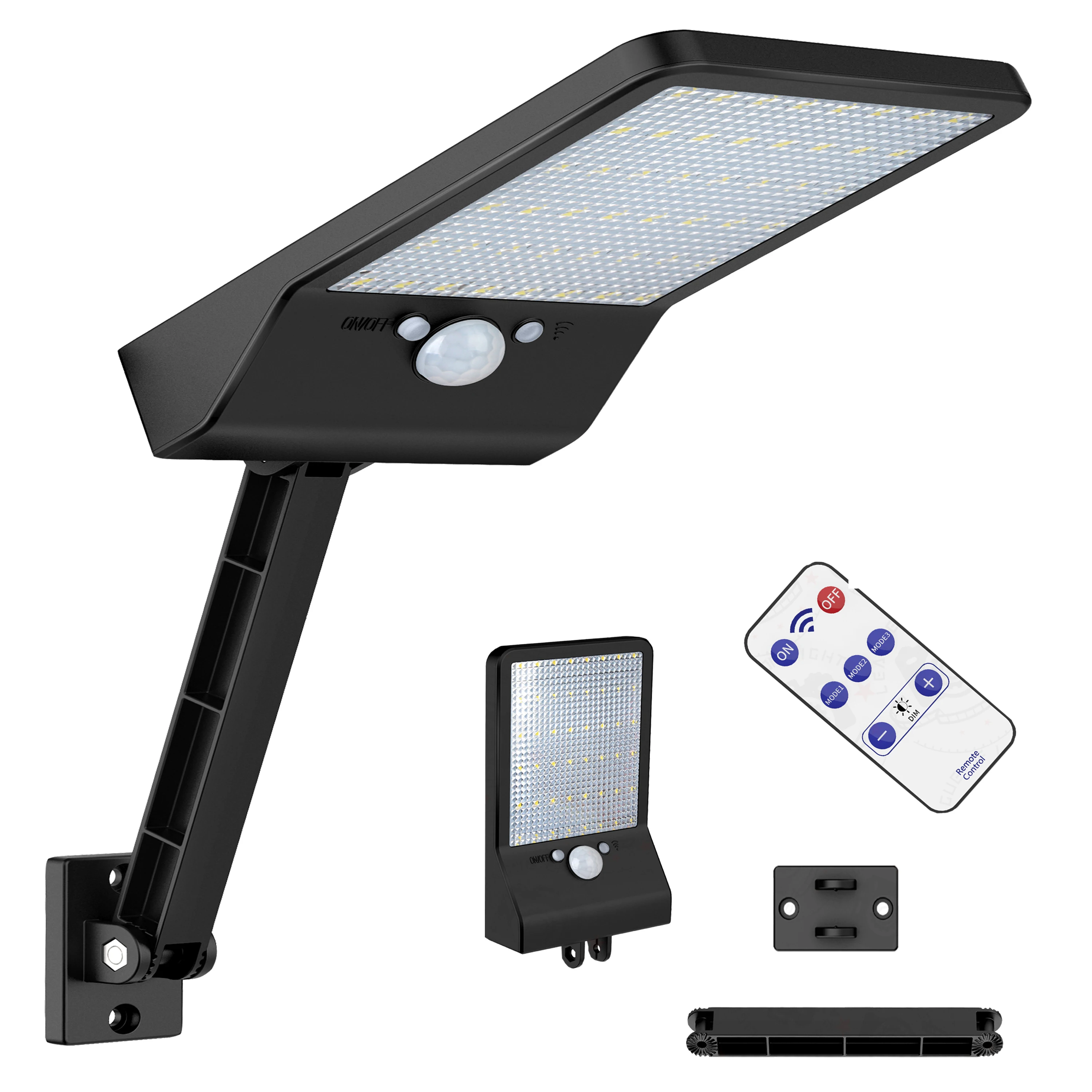 

Leds Solar street path Lamp Outdoor Waterproof IP65 Motion Sensor Rotable Shell Lighting For Garden Super Bright Solar Light