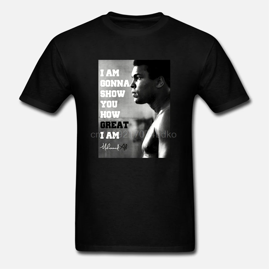 Muhammad ali я хочу показать вам как велика футболка Mohammad greatest boxe fight muhammad