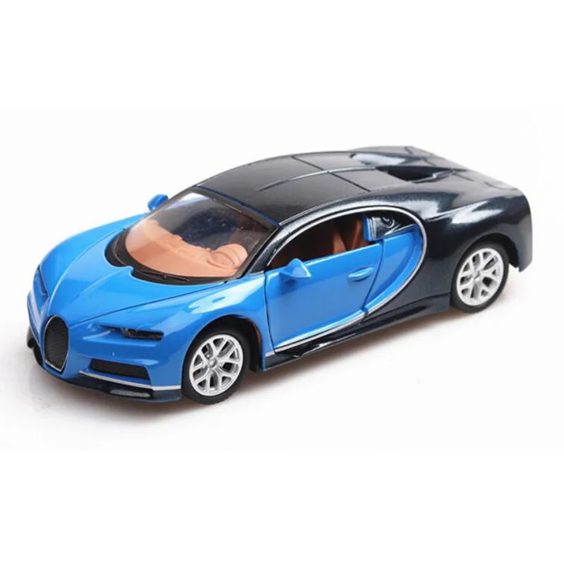 1/36 масштабная Игрушечная машина Bugatti Chiron, спортивный автомобиль из металлического сплава, литые модели автомобилей, миниатюрные игрушки для детей, детская коллекция