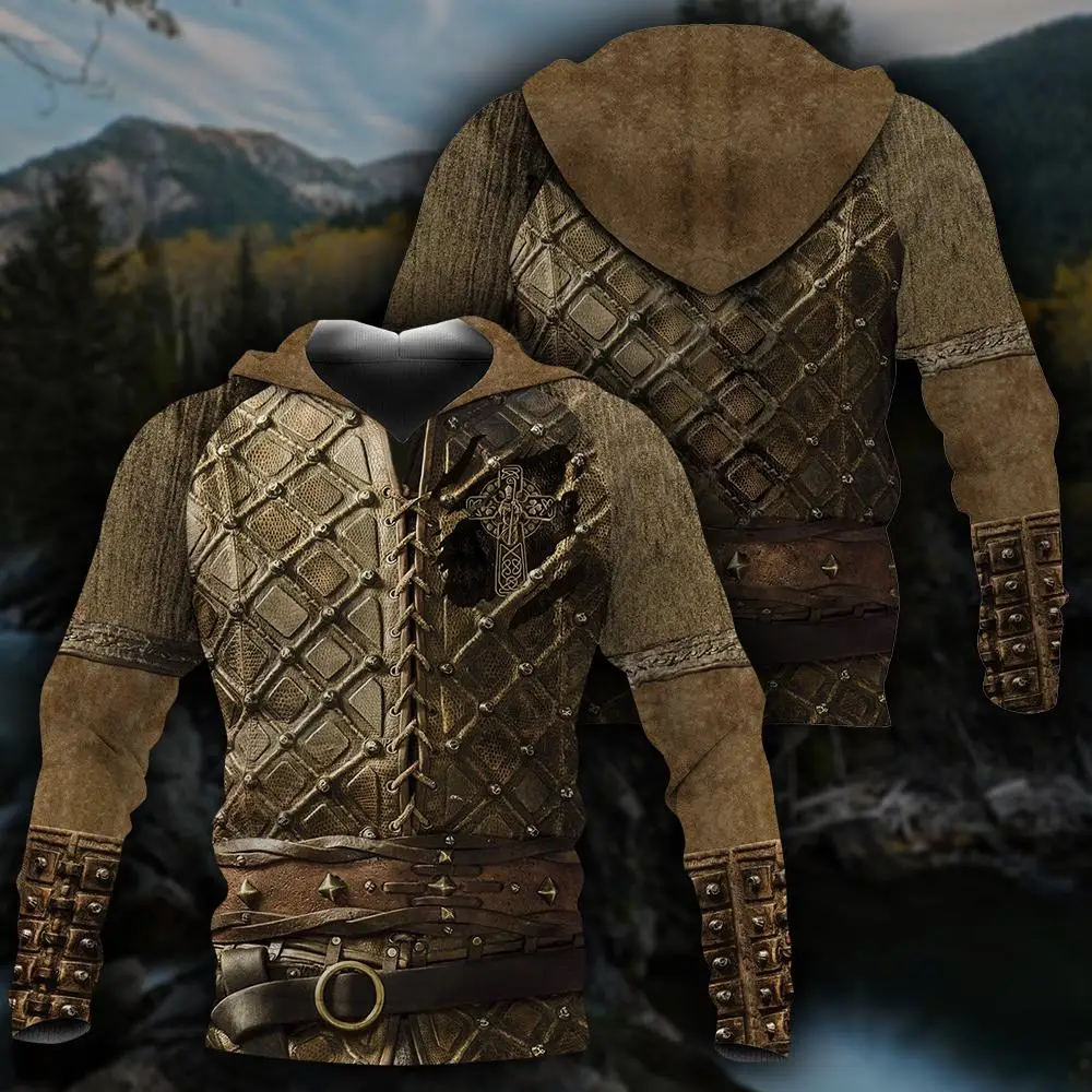 

Viking Armor Warrior Knight 3D Jacket Men/women Harajuku Hoodie Unisex Casual Streetwear Sweatshirt Pullover Sudadera Hombre C55