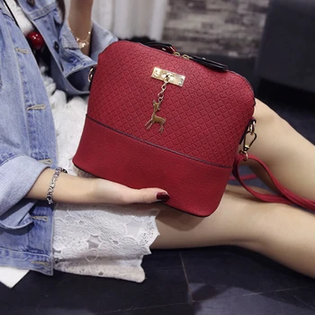 

HOT SALE!2019 Women Messenger Bags Fashion Mini Bag With Deer Toy Shell Shape Bag Women Shoulder Bags handbag