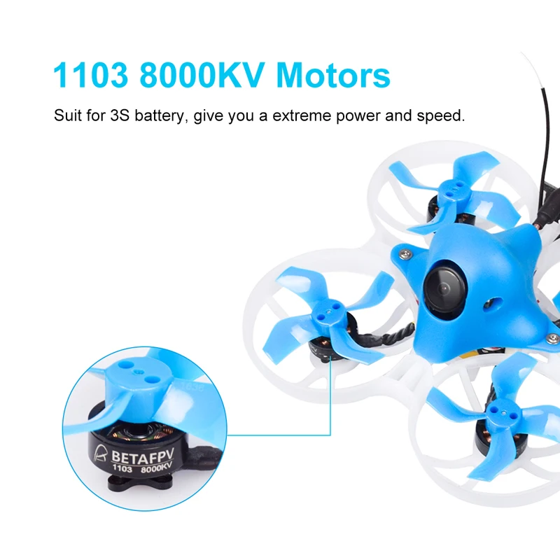 Beta75X 2 S/3 S бесщеточный Дрон Whoop с 2-4S F4 AIO EOS2 камерой OSD Smart Audio 8000KV 1103 мотор XT30 кабель для крошечных