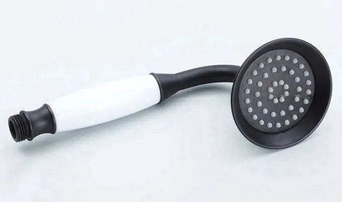 Масло втирают бронзовое настенное крепление Душ Набор кран Одной ручкой с Handshower+ полка смеситель для душа и ванной кран zhg658