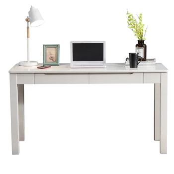 

Desk White Solid Wood Computer Desk Simple Modern Desk Home Student Desk Bedroom Bedside Small Table