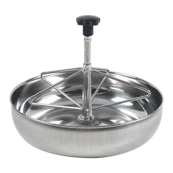 

Stainless Steel Puppy Food Tray Easy Install Livestock Fodder Anti Rust Milk Sow Piglet Feeding Trough Thickened Deepen Farming