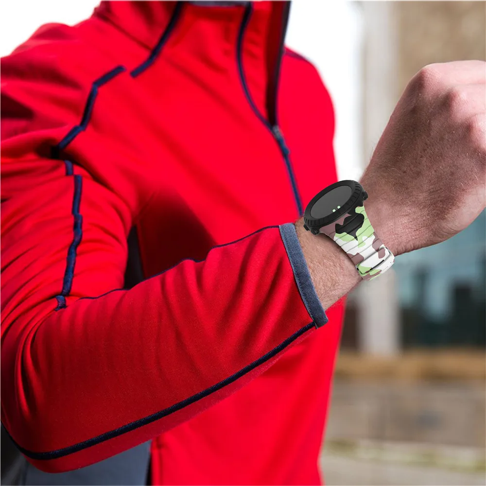 Silicone Classic Sport Watchband - Adjustable Wristband Bracelet