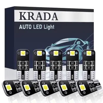 

Krada 10X T10 2825 SMD W5W LED Canbus Bulbs For RLX TSX TLX ILX MDX RDX NSX Error Free 6000K Car Rear Trunk License Plate Lights