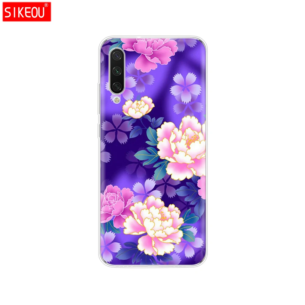 Силиконовый чехол для Xiaomi mi A3, чехол с полной защитой, мягкая задняя крышка из ТПУ, чехол для телефона s для Xio mi A3, бампер, кошечка, цветок - Color: 34095