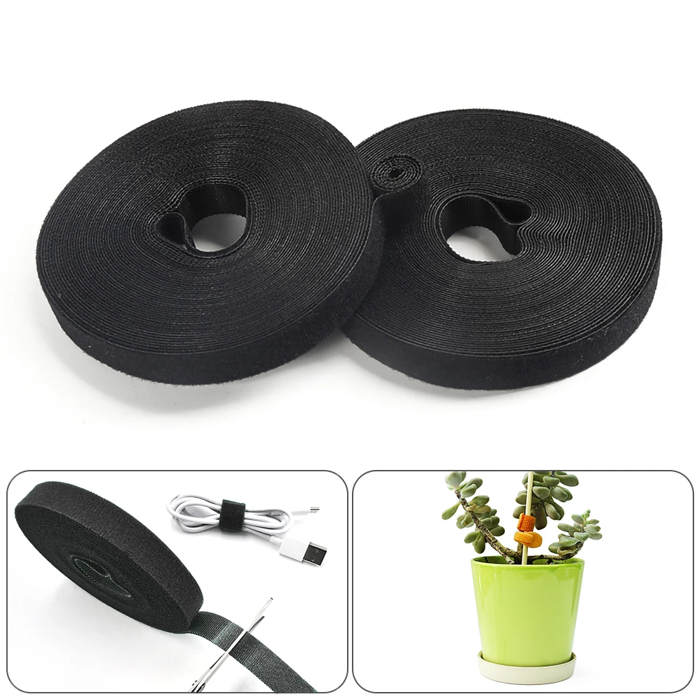 

SALE Plant Support 1.5*500cm Plant Bandage Nylon Ultra-thin Paste Cable Management Fiber Optic Bristle Cable Tie Garden Supplies