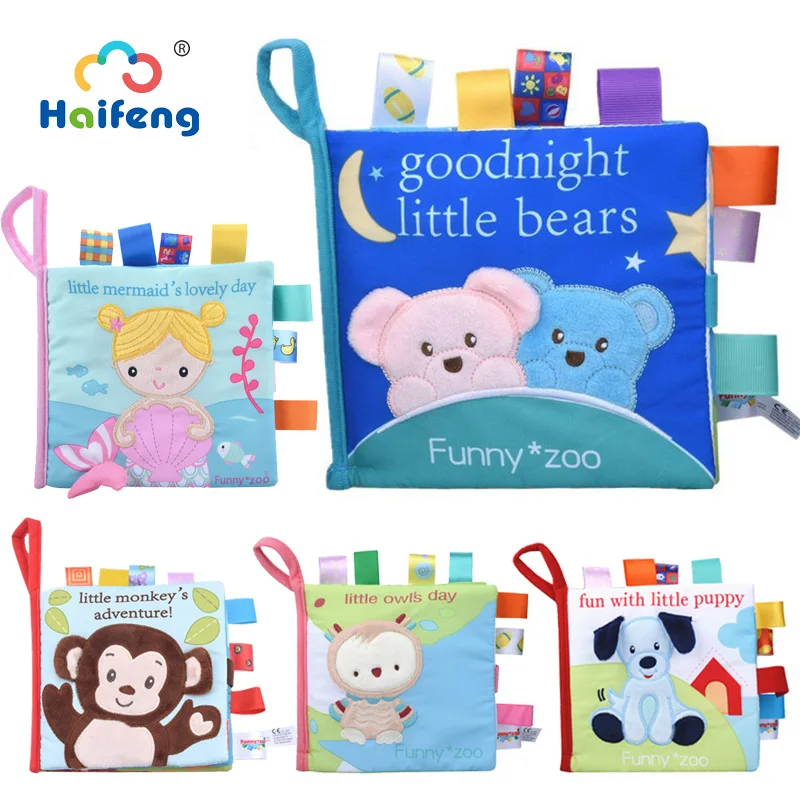  Baby Toys Mobile To Bed Cloth Book Animal Early Learning Educational Intelligence Development Soft 