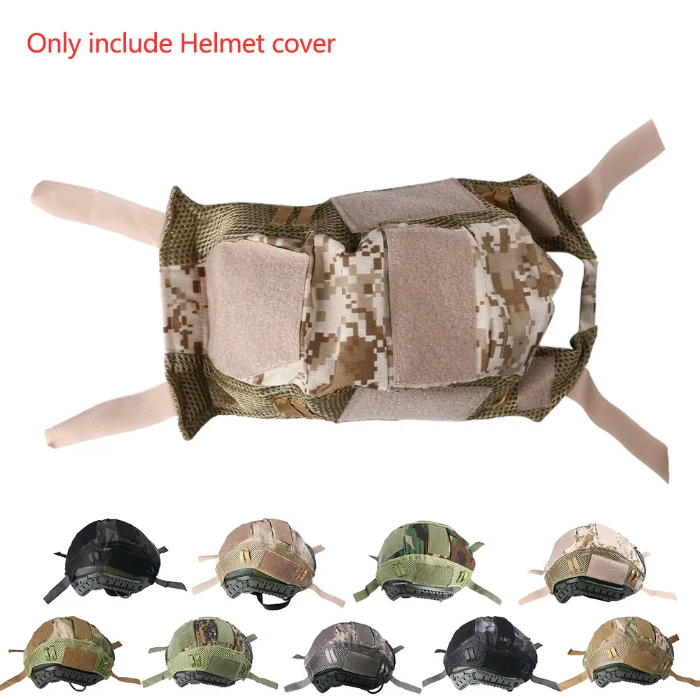 

Tactical Helmet cover Head circumference 56 -59cm Helmet Mesh Cover for shooting Airsoft Paintball CS Wargame hunting Accessorie