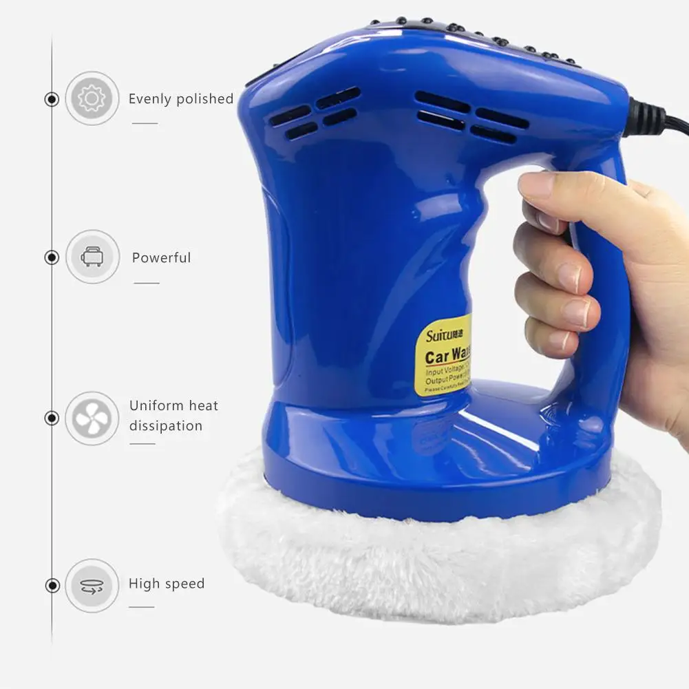 Máquina de Enceramento Polidor de Pintura do Carro Cuidados de Carro Ferramenta de Depilação Ferramenta de Moagem Carro Polimento Elétrica Lixamento Enceramento 12 v Mod. 320319 7 Esponja p encerar