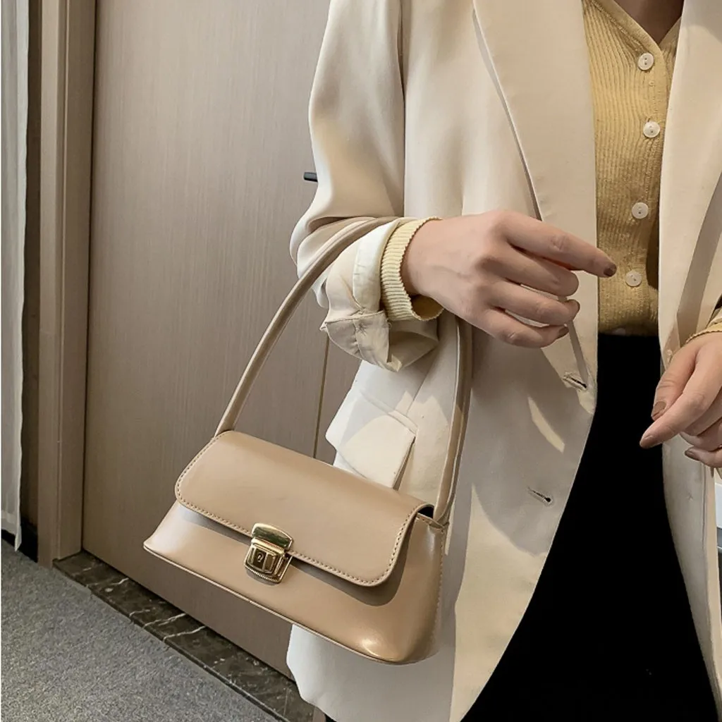 Женская сумка-мессенджер с клапаном, сумки, новая сумка-тоут, простые однотонные сумки на плечо, ретро модные сумки, модная сумка#40
