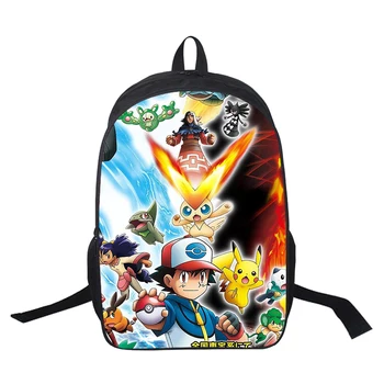 

Cartoon Pokemon Pikachu Backpack Teens Daily Backpack Fashion Backpack Children Boys Girls School Backpack Women Men Rucksack