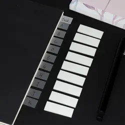 Drapeau en plastique Transparent 0.5x1.5 pouces, étiquette autocollante pour étiquette de Page d'instruction, fournitures de papeterie de bureau 