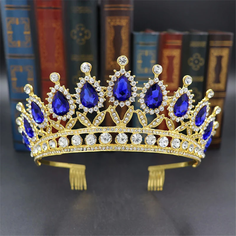 Crystal Queen Tiara Crown Wedding Bridal Diadem For Women Head Jewelry Accessories Lady Hair Ornaments Bride Pageant Headpiece