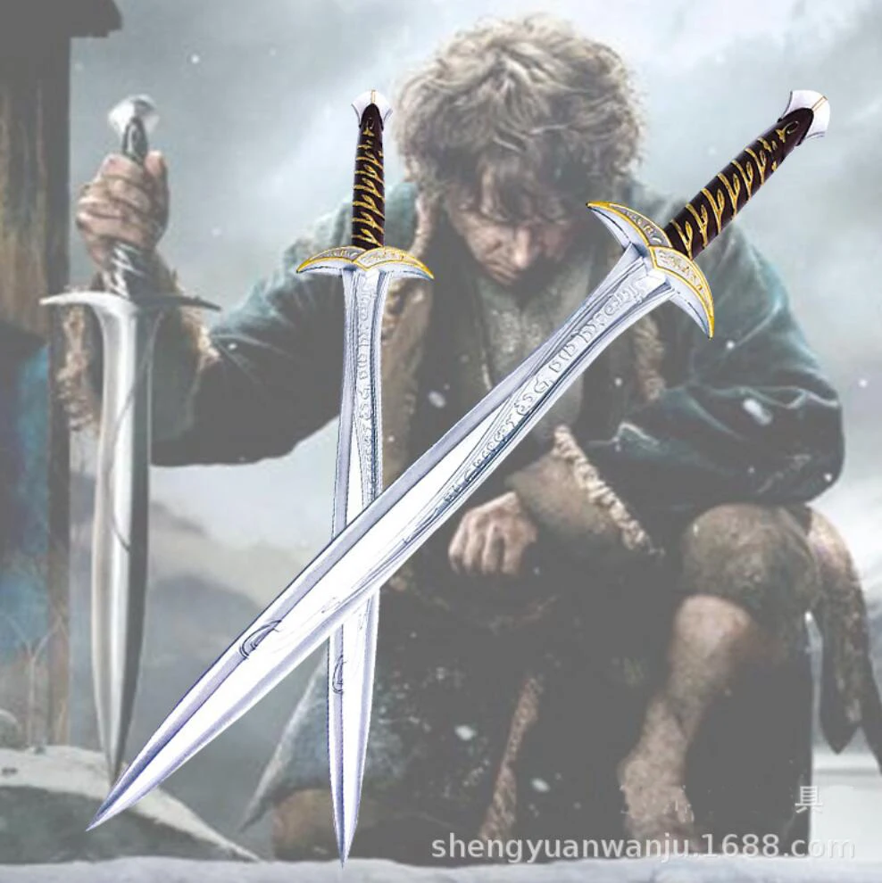 

Free Shipping 1: 1 Cosplay Movie King Frodo Bagkins 72cm Stings Sword Children Safety Gift PU Movie simulation weapon