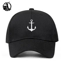 НОВАЯ шапка с вышивкой якоря хлопок хип хоп Мужские Женские шапки регулируемая бейсболка мода Гольф папа Кепка