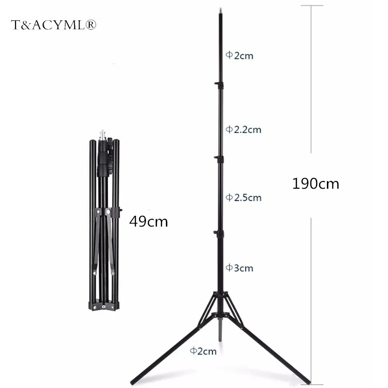 

New Light Tripod Stand Professional Folding Portable Travel Aluminium Tripod Accessories Stand for Camera Softbox Factory direct