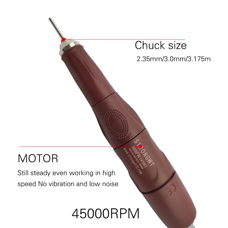 Nail Drill Tool Polish Handle Handpiece Brush Pen Handle Electric Micro Motor Handle for Nail Machine Jewelry Making Tools 108FH 6