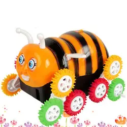 Мини электрическая Детская игрушка автомобиль пчела Красочный Милый бронированный животное флип трюк автоматический ребенок