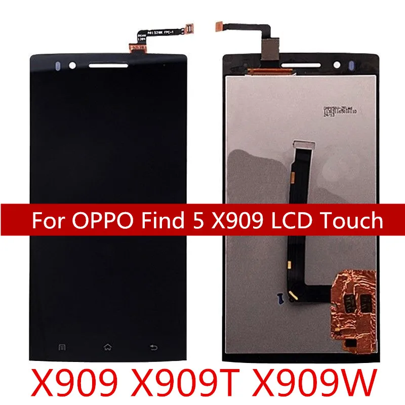 Протестировано для Oppo Find 5X909X909 T X909W ЖК-дисплей сенсорный экран сенсор дигитайзер полная сборка