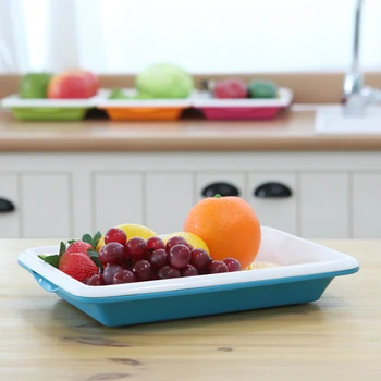 

South Korea Imported Plastic Candy Dish Living Room Home Drainage Fruit Plate Snack Plate Creative Modern Dried Fruit Basket