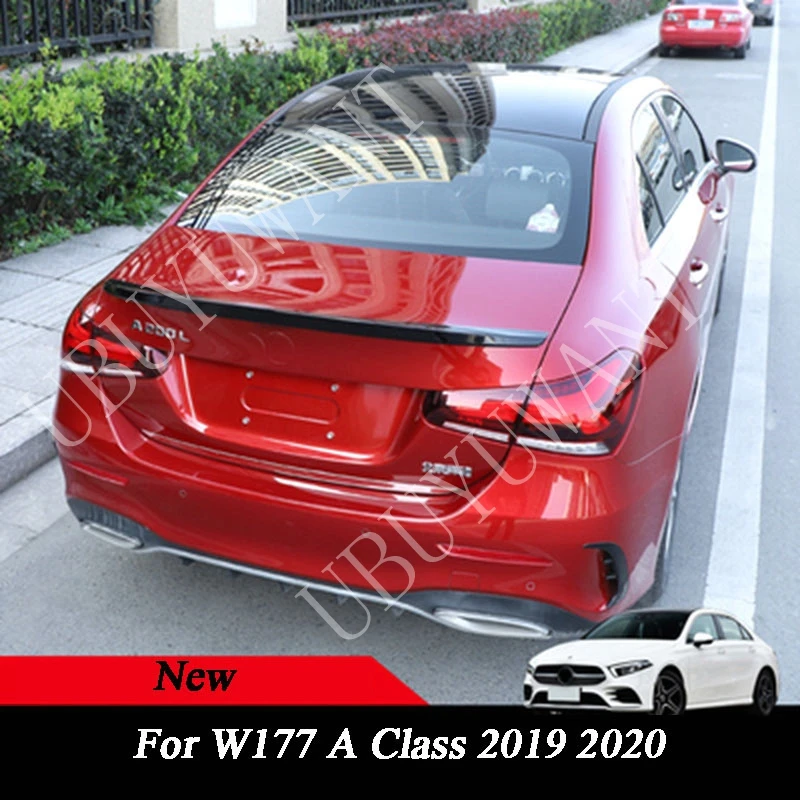 Внешний задний спойлер для Mercedes Benz V177 W177 A Class A200 A180 2019 2020 ABS|Спойлеры и крылья| |