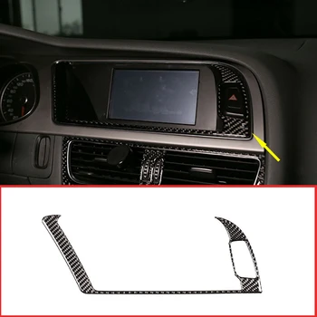 

Real Carbon Fiber Car Interior navigation Warning Light Frame 3D Sticker For Audi A4L / A5 2009-2016 Car Accessories