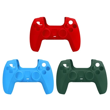 

For PS5 Soft Silicone Gel Rubber Case Dustproof Gamepad Cover For SONY Playstation 5 Controller Protection Case Game Accessories