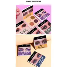 Палитра теней для век макияж 4 цвета Тени блюдо темные тени для век палитра для макияжа матовые тени для век пигмент косметика