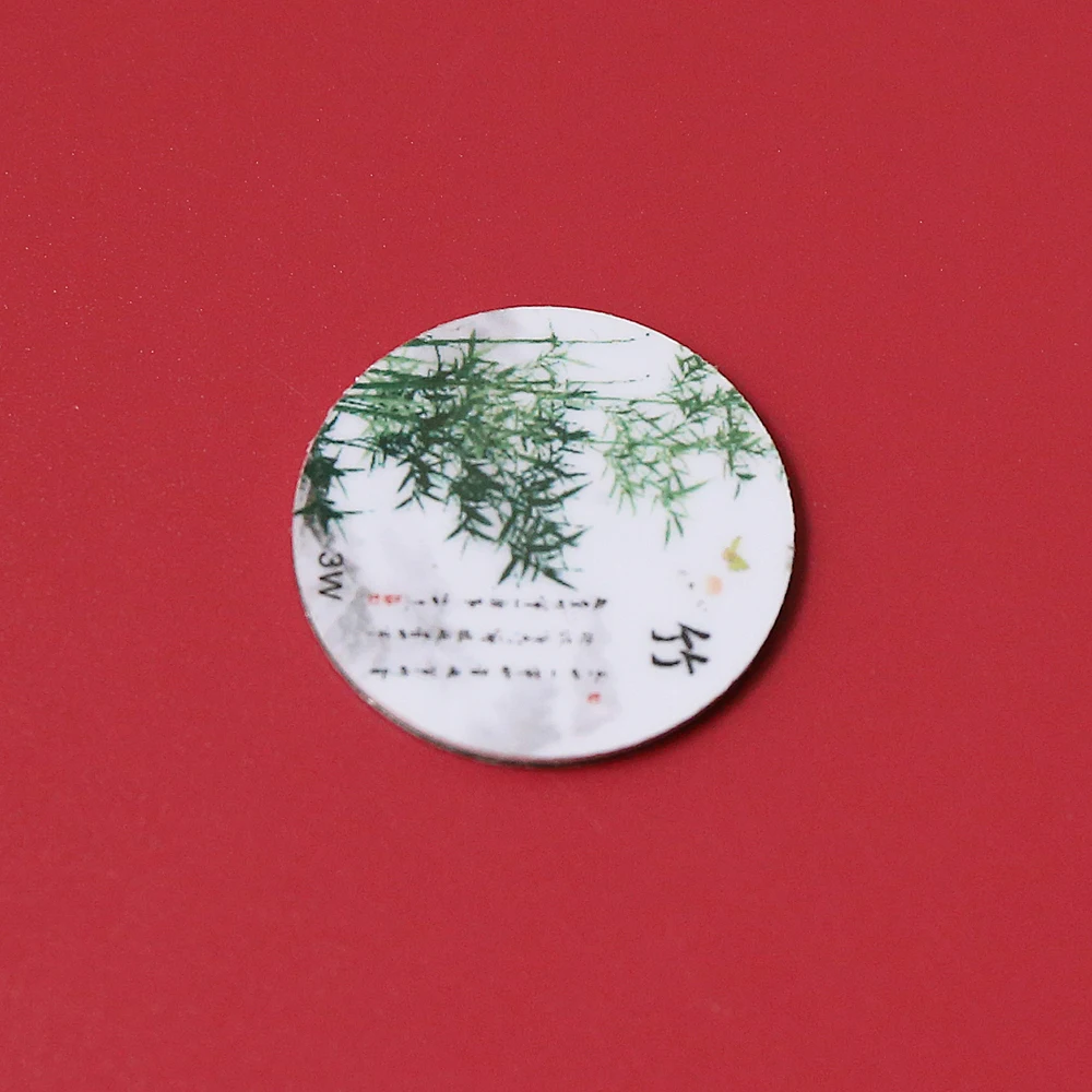 bamboo Магнитные наклейки 13,56 МГц IC M1 S50 брелоки метки контроля доступа RFID ключ искатель карты жетон посещаемость управление брелоком - Цвет: bamboo