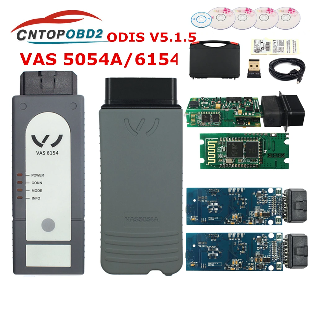 

Newest 5054A Original OKI Full Chip Bluetooth AMB2300 5054A V5.1.5 + Keygen 6154 UDS For VAG Diagnostic Tool
