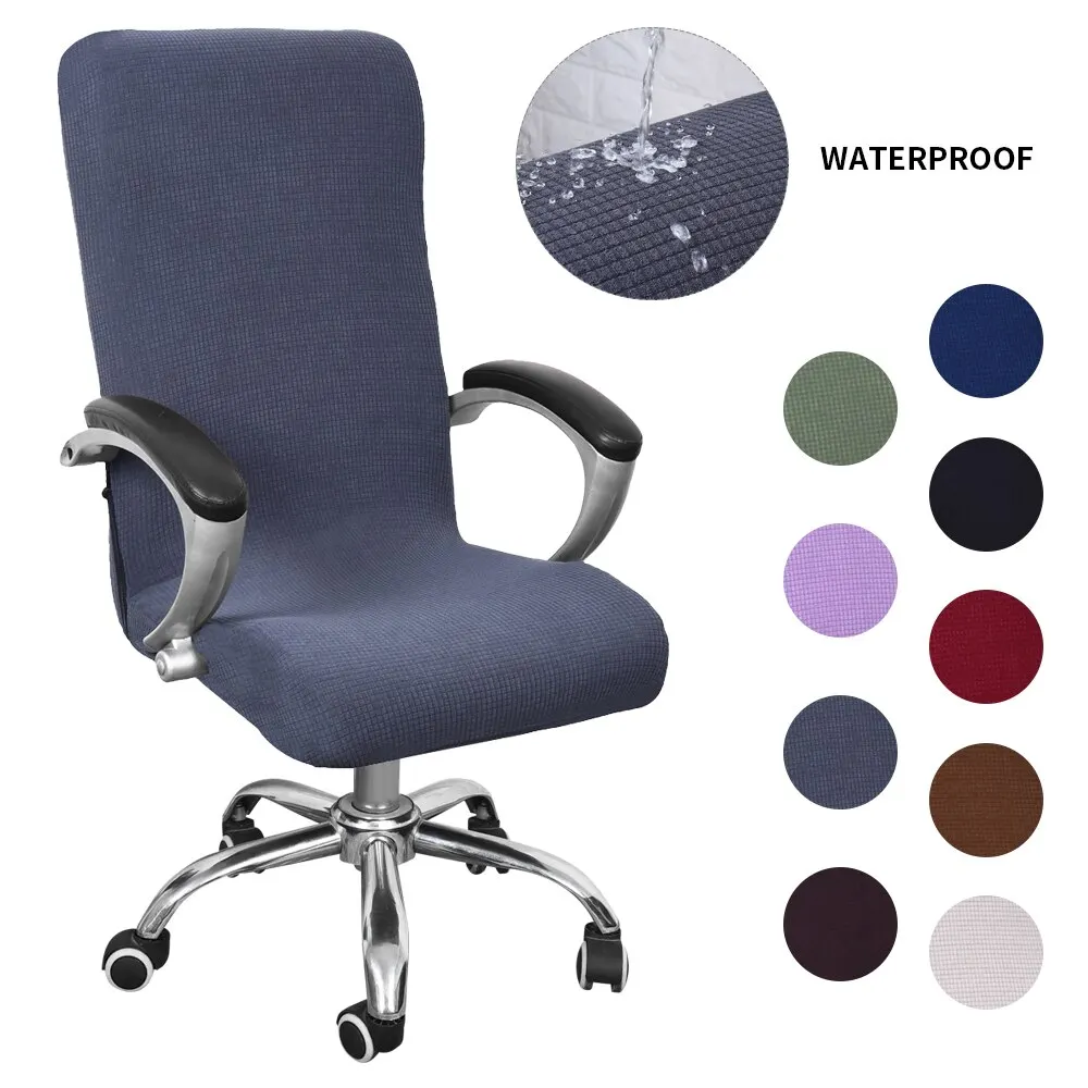 Elastic Chair Covers Rotating Stretch Office Soft Desk Seat Chair Slipcover Soft