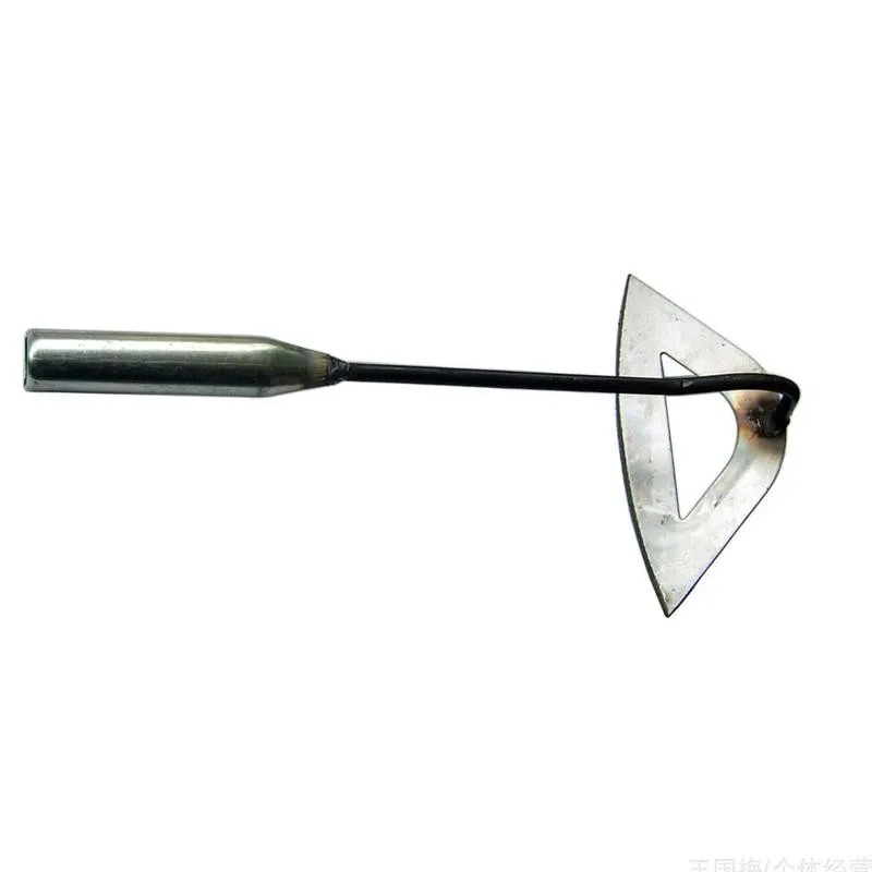 Steel Hardened Hollow Hoe Handheld Weeding Rake Garden Tool